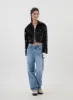 Mid-Rise Wide Leg Jeans CJ310 sold by Lewkin