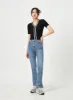 Mid-Wash Bootcut Jeans BA312 sold by Lewkin