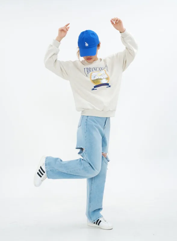 Sweatshirt with Cannon Print CM18 made by Lewkin