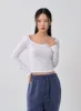 Wide U-Neck Semi Crop T-Shirt CN09 sold by Lewkin