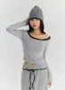 Wide U-Neck Semi Crop T-Shirt CN09 sold by Lewkin