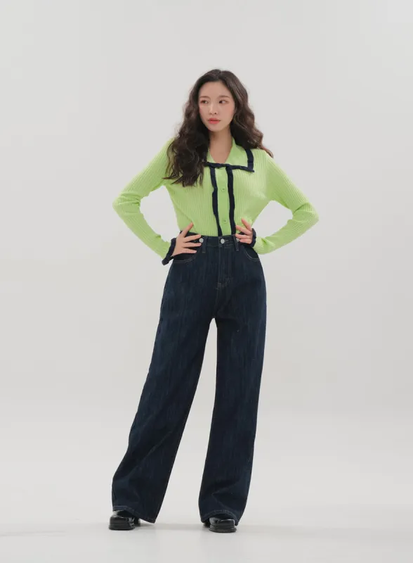 Wide Leg Jeans F5 sold by Lewkin