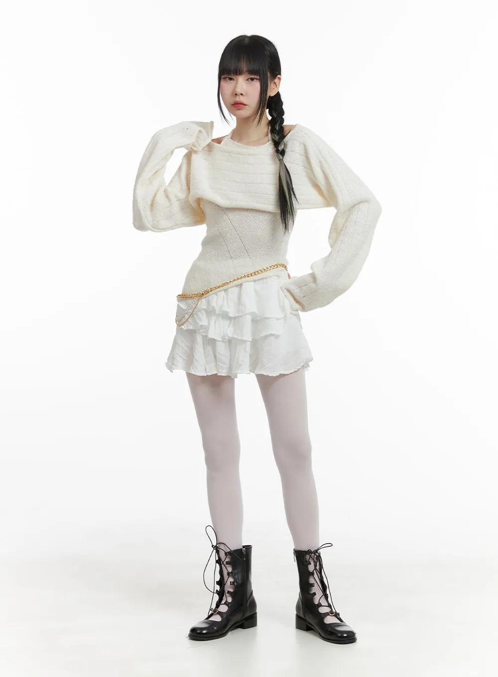 Pearl Chain Belt OM426 sold by Lewkin product image thumbnail 3