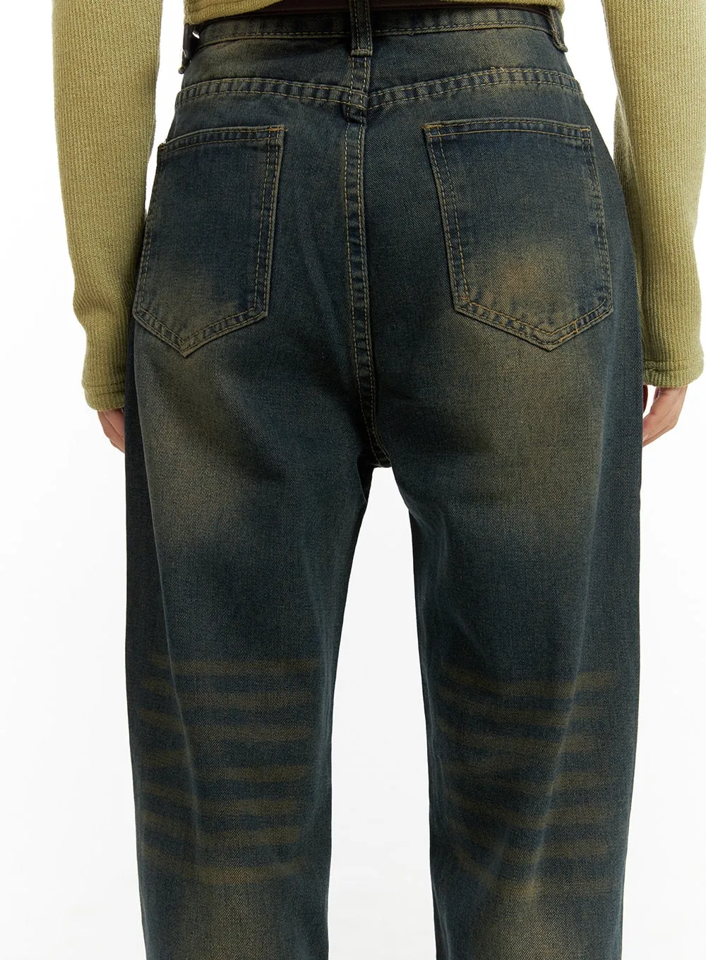 Vintage Wash Wide Leg Denim CM405 sold by Lewkin product image thumbnail 4