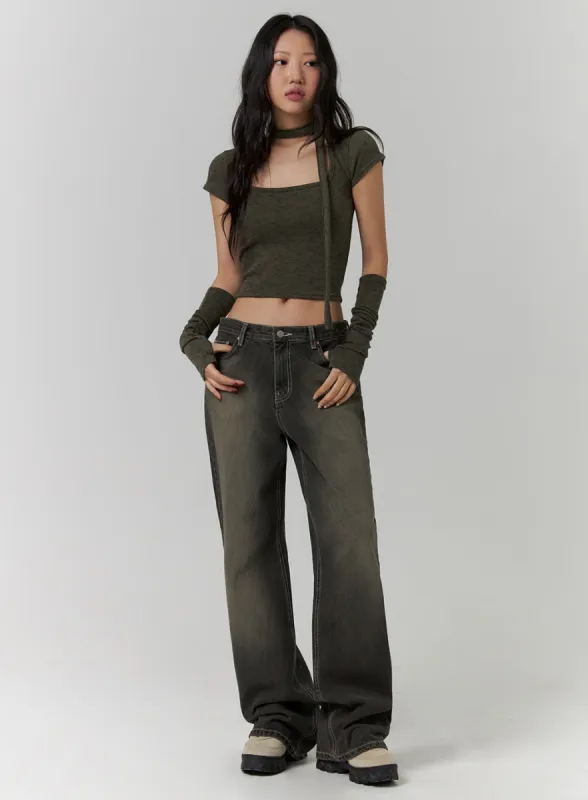 Vintage Wide Fit Jeans CD319 sold by Lewkin