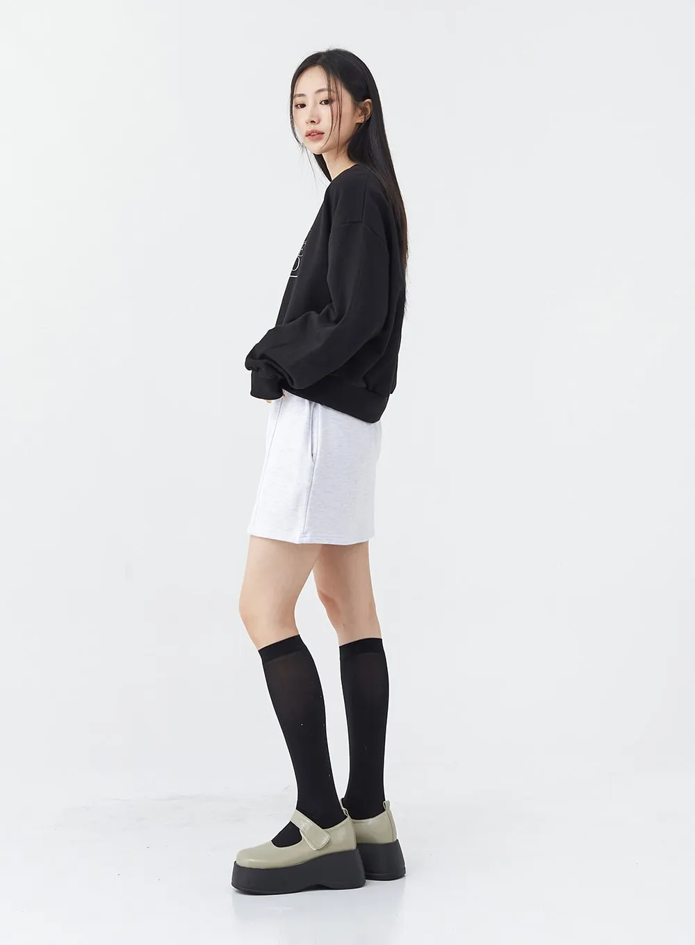 Basic Sweat Skirt with Pocket OG17 sold by Lewkin product image thumbnail 2