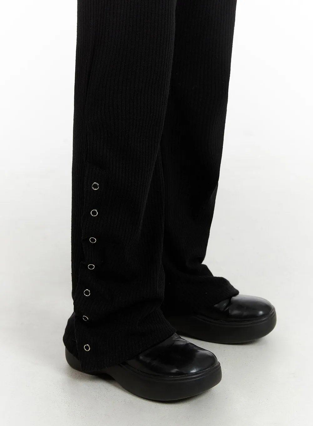 Button Detail Bootcut Denim CF401 sold by Lewkin product image thumbnail 5