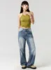Mid-Rise Wide Leg Jeans CL328 sold by Lewkin
