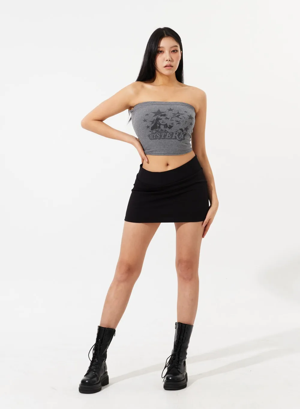 Mid-Rise Mini Skirt IM307 sold by Lewkin product image thumbnail 5