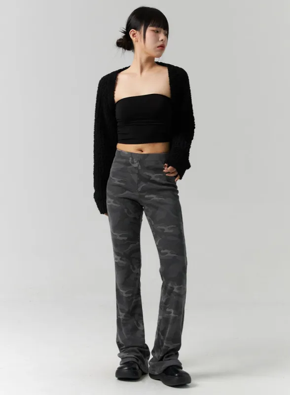Bootcut Camo Slim Pants CS318 sold by Lewkin