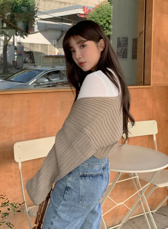 Ribbed Bolero Shrug BA09 sold by Lewkin