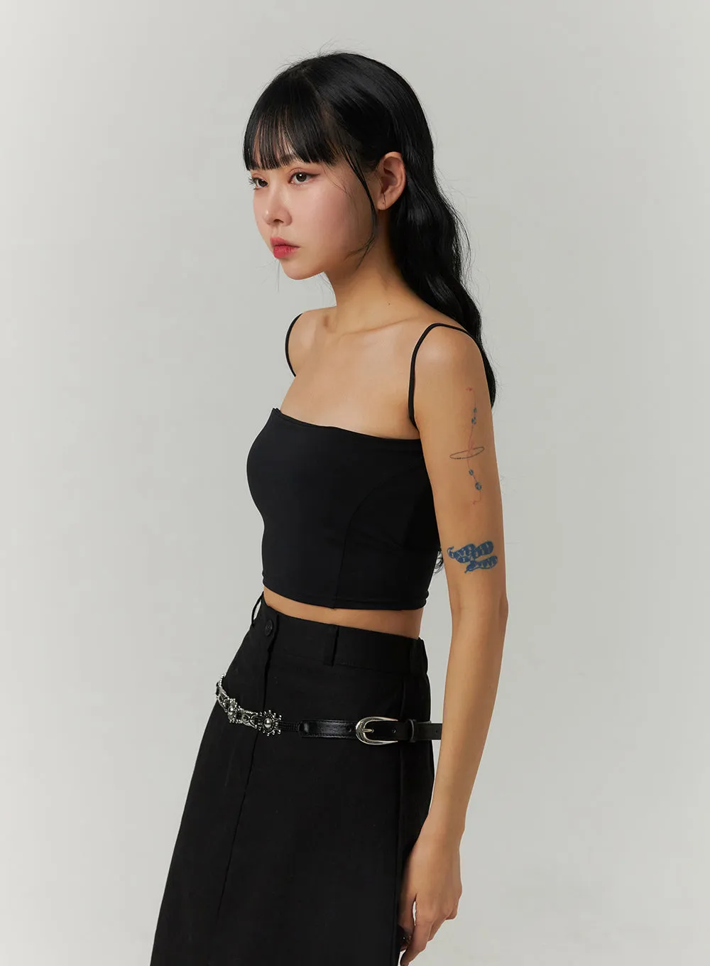 Basic Crop Tank Top CJ422 sold by Lewkin product image thumbnail 5