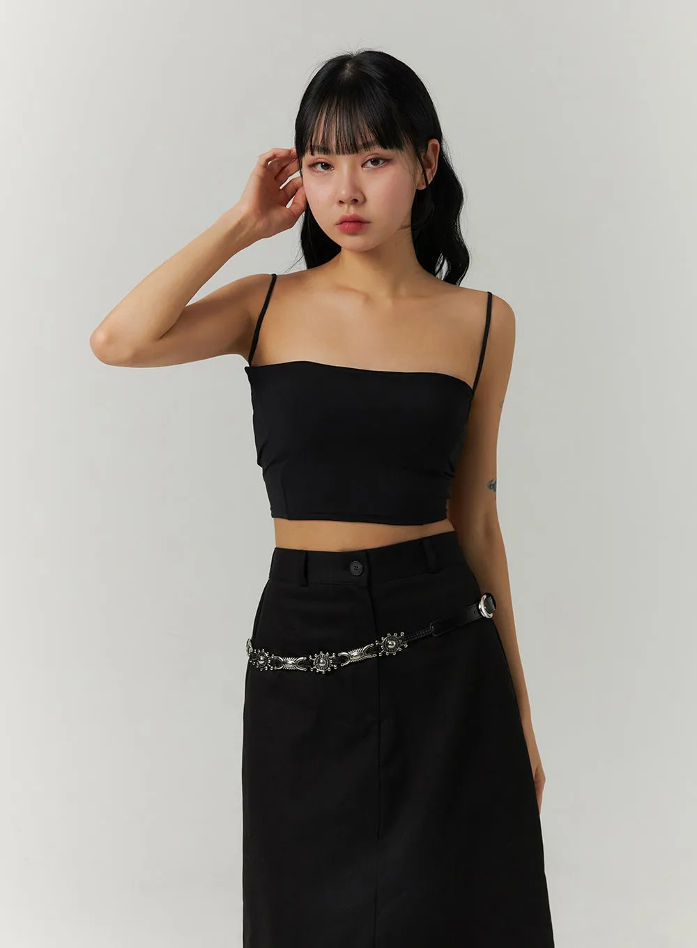 Basic Crop Tank Top CJ422 sold by Lewkin product image thumbnail 4