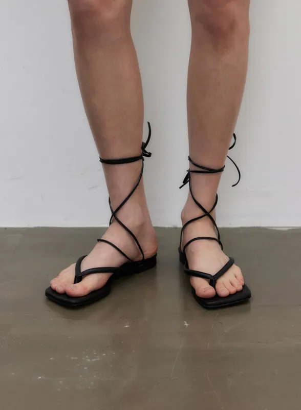 Strap Flat Sandals IY325 sold by Lewkin