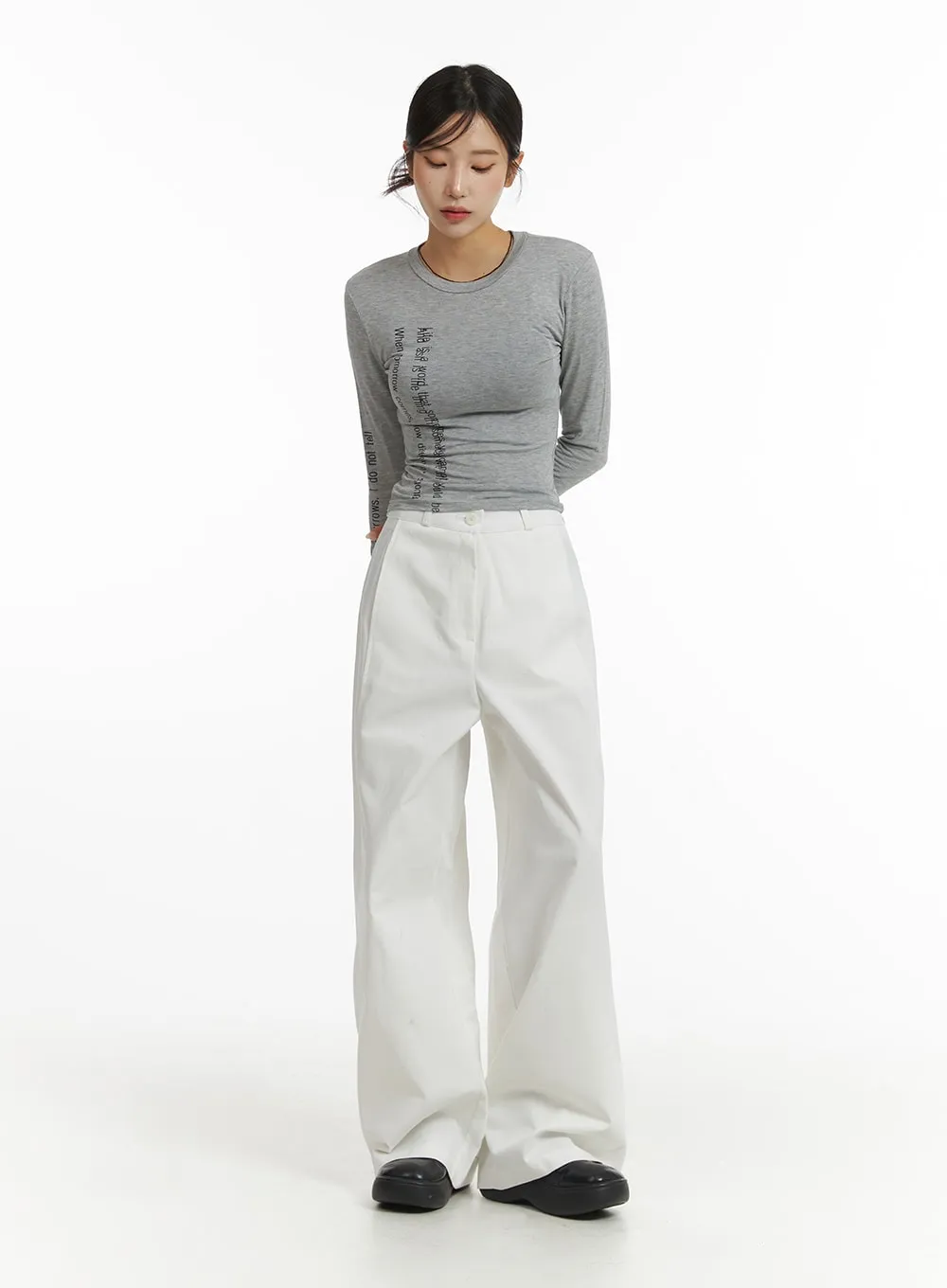Basic Wide-Fit Pants CJ431 sold by Lewkin product image thumbnail 2