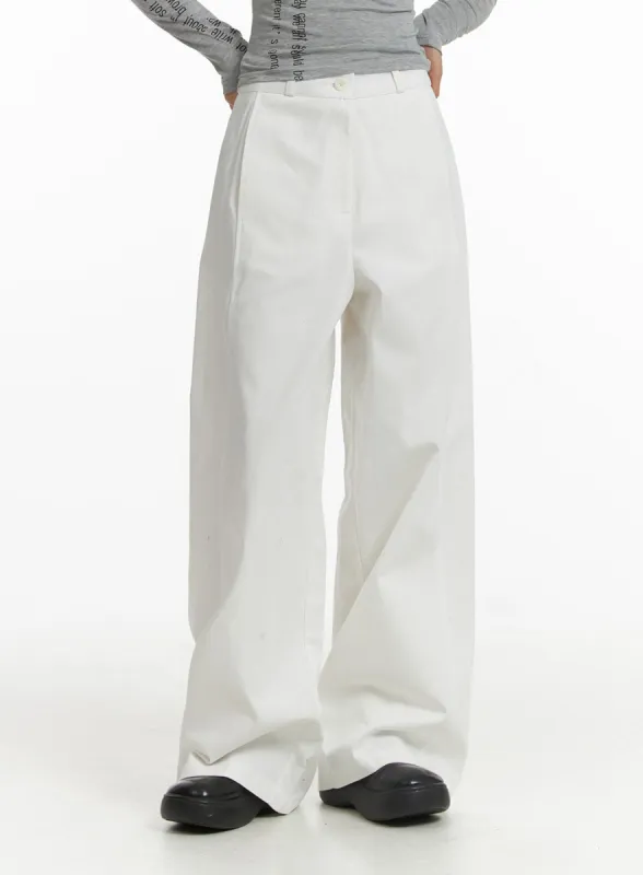 Basic Wide-Fit Pants CJ431 sold by Lewkin