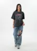 Wide Ripped Knee Jeans BY324 sold by Lewkin