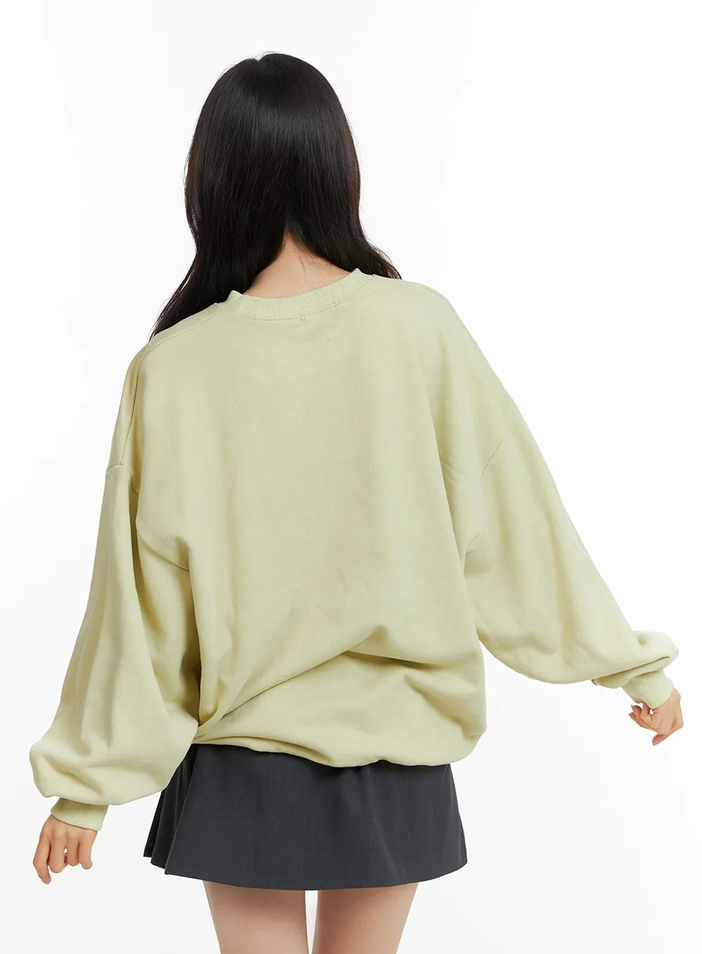 Graphic Crew Neck Sweatshirt OF415 sold by Lewkin product image thumbnail 4