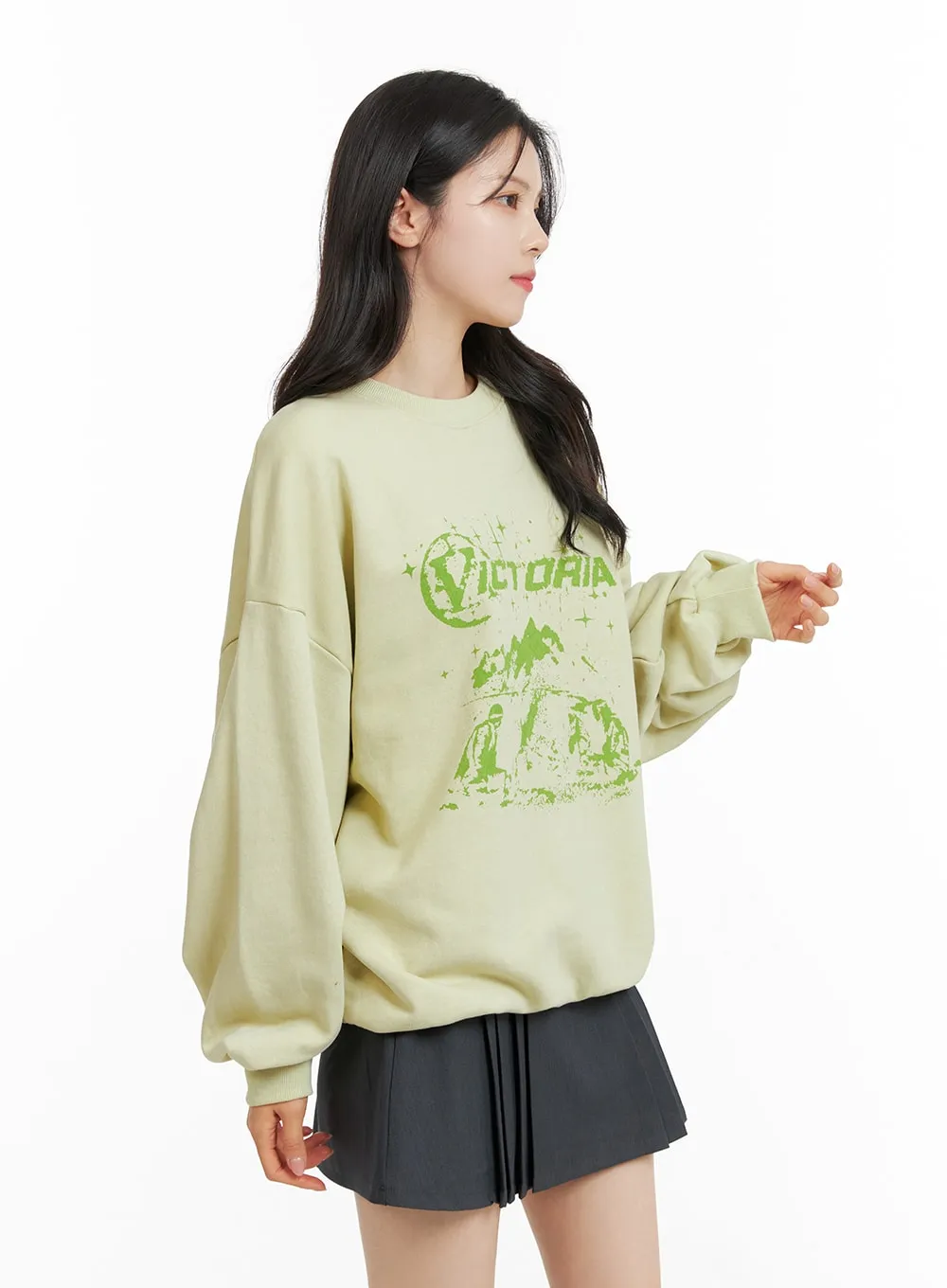 Graphic Crew Neck Sweatshirt OF415 sold by Lewkin product image thumbnail 3