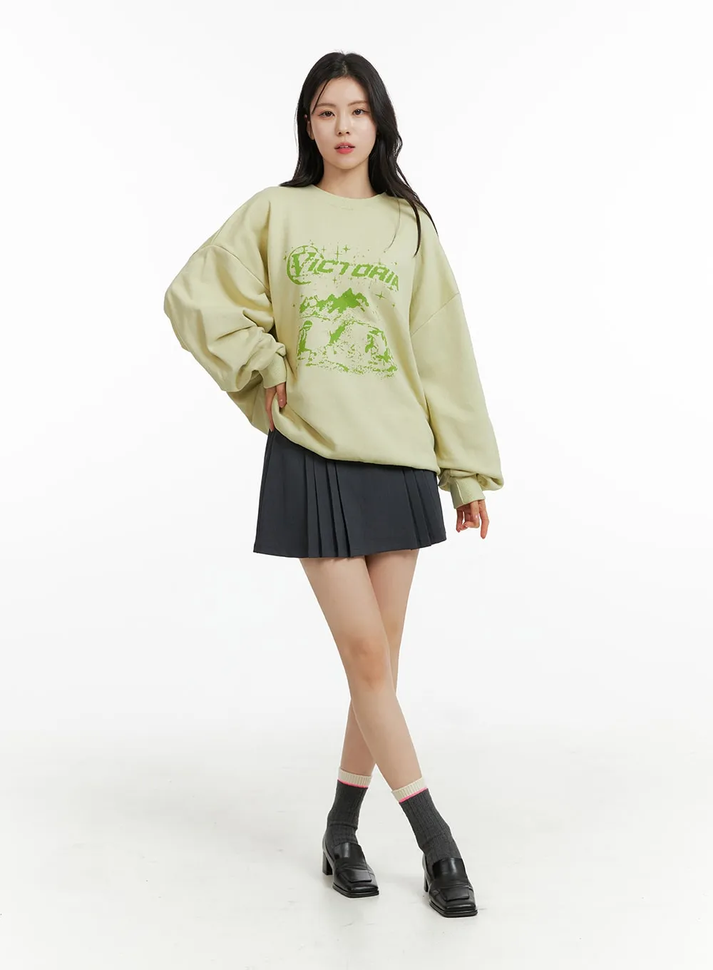 Graphic Crew Neck Sweatshirt OF415 sold by Lewkin product image thumbnail 2