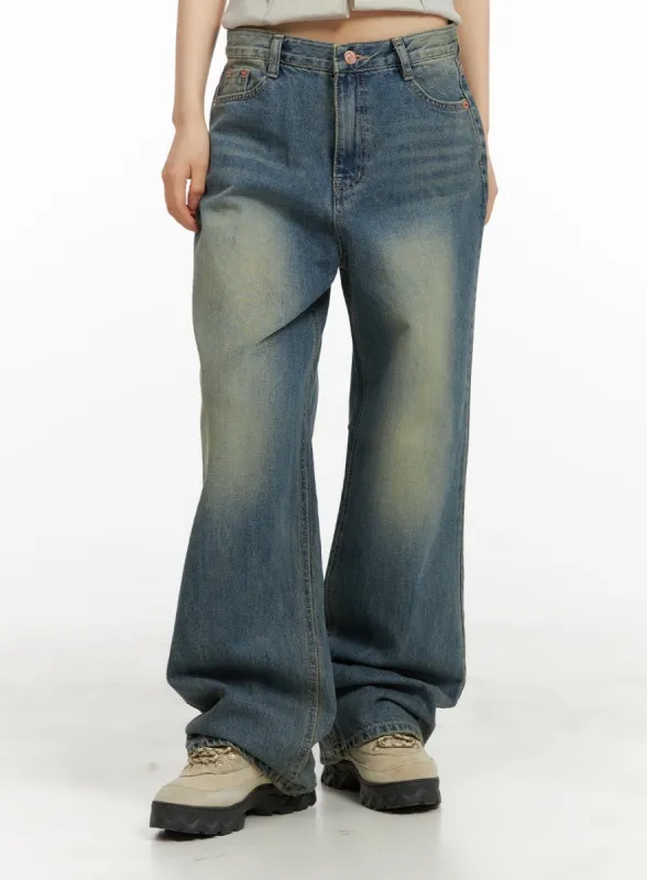Breezy Wide-Fit Baggy Jeans CY414 sold by Lewkin
