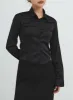 Navy Satin Line Shirt CS14 sold by Lewkin