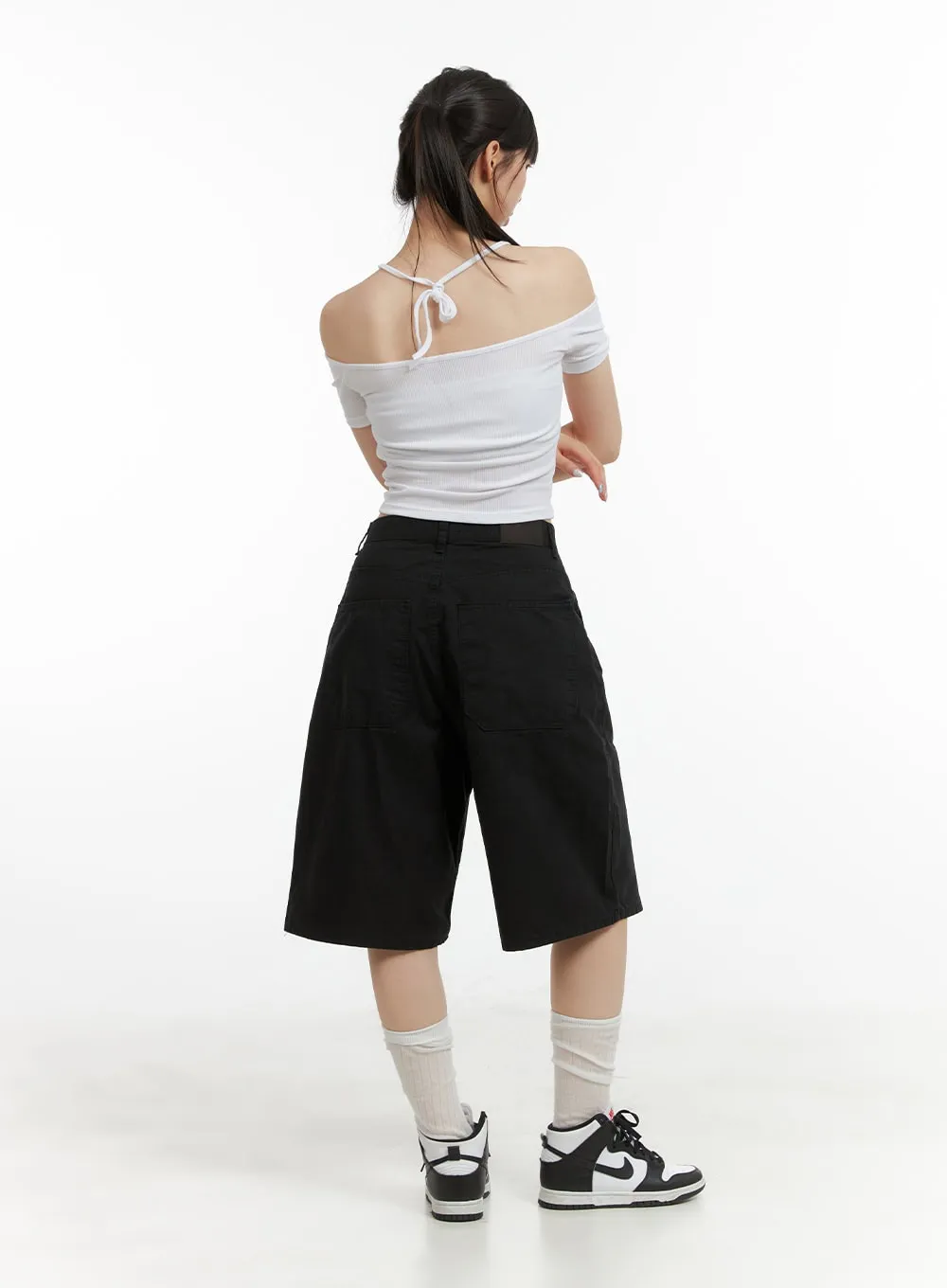 Open Shoulder Crop Top CL422 sold by Lewkin product image thumbnail 4
