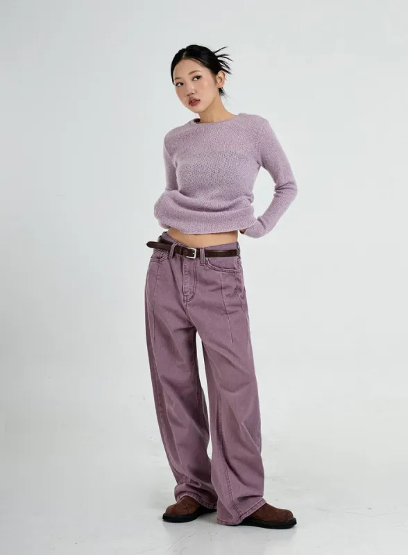 Wide Leg Cotton Pants Unisex CO13 sold by Lewkin