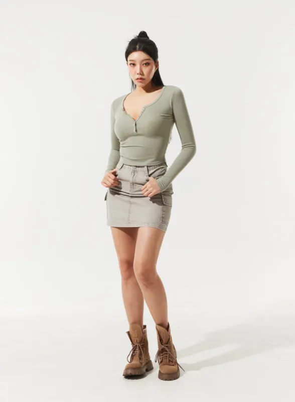 Wide Leg Color Pants OD12 sold by Lewkin