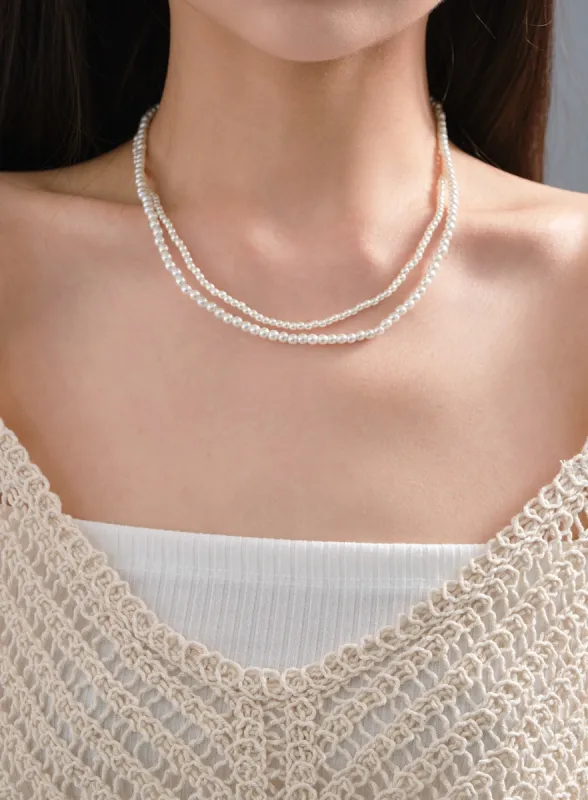 Classic Pearl Necklace CM6 sold by Lewkin