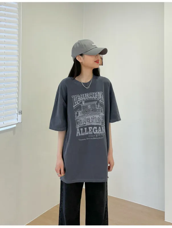 Relaxed Fit Short Sleeve T Shirt F26 sold by Lewkin