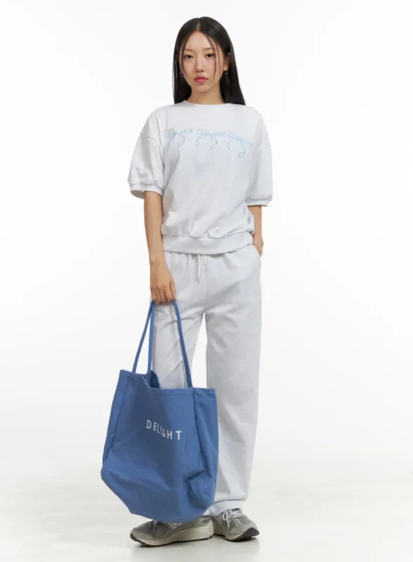 Graphic Summer Sweat Set OU411 sold by Lewkin