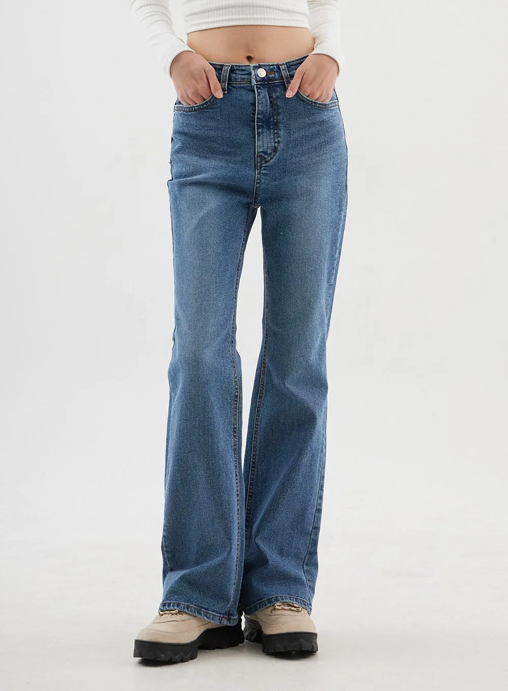 Slim Fit Bootcut Jeans CJ311 sold by Lewkin product image thumbnail 5