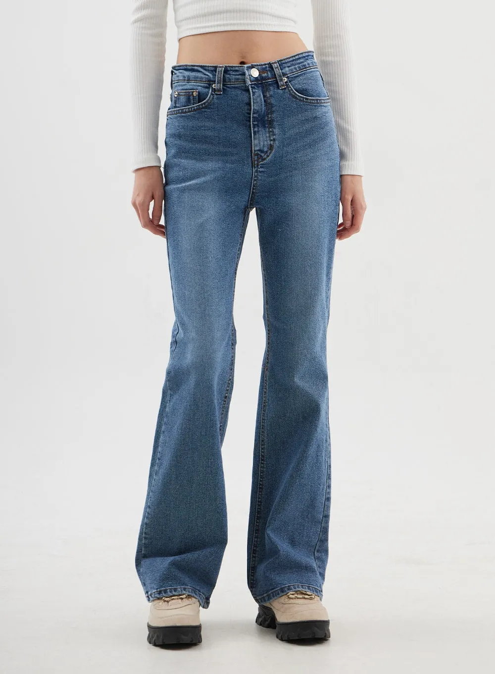 Slim Fit Bootcut Jeans CJ311 sold by Lewkin product image thumbnail 2