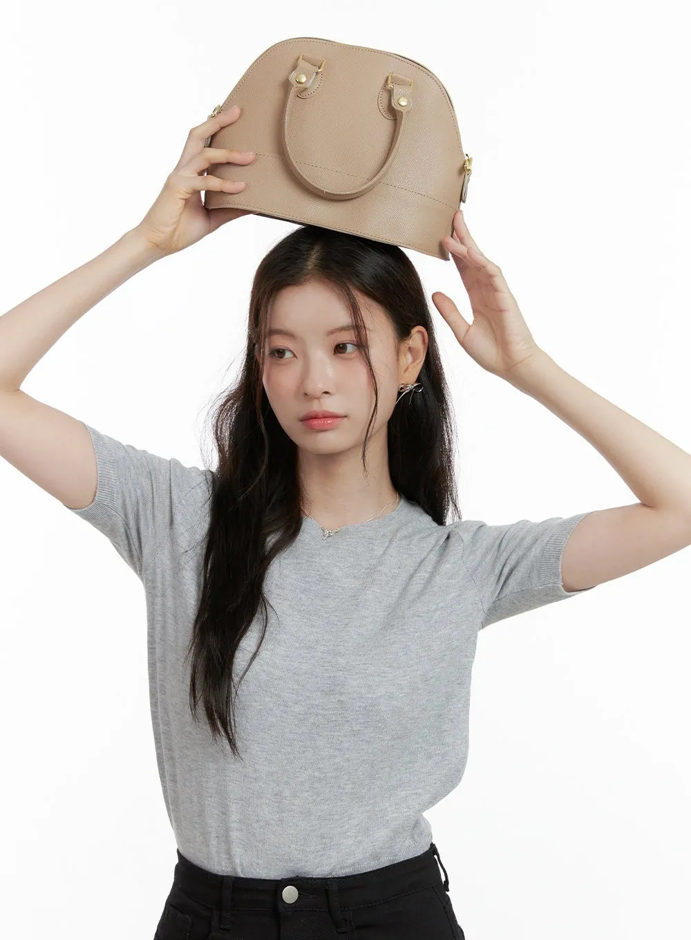 Faux Leather Mini Handbag OL416 sold by Lewkin