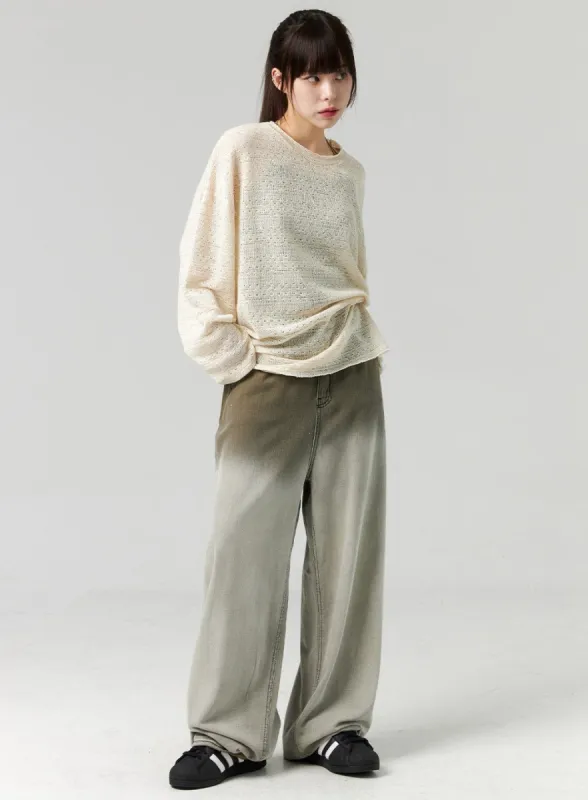 Gradient Baggy Pants CL320 sold by Lewkin