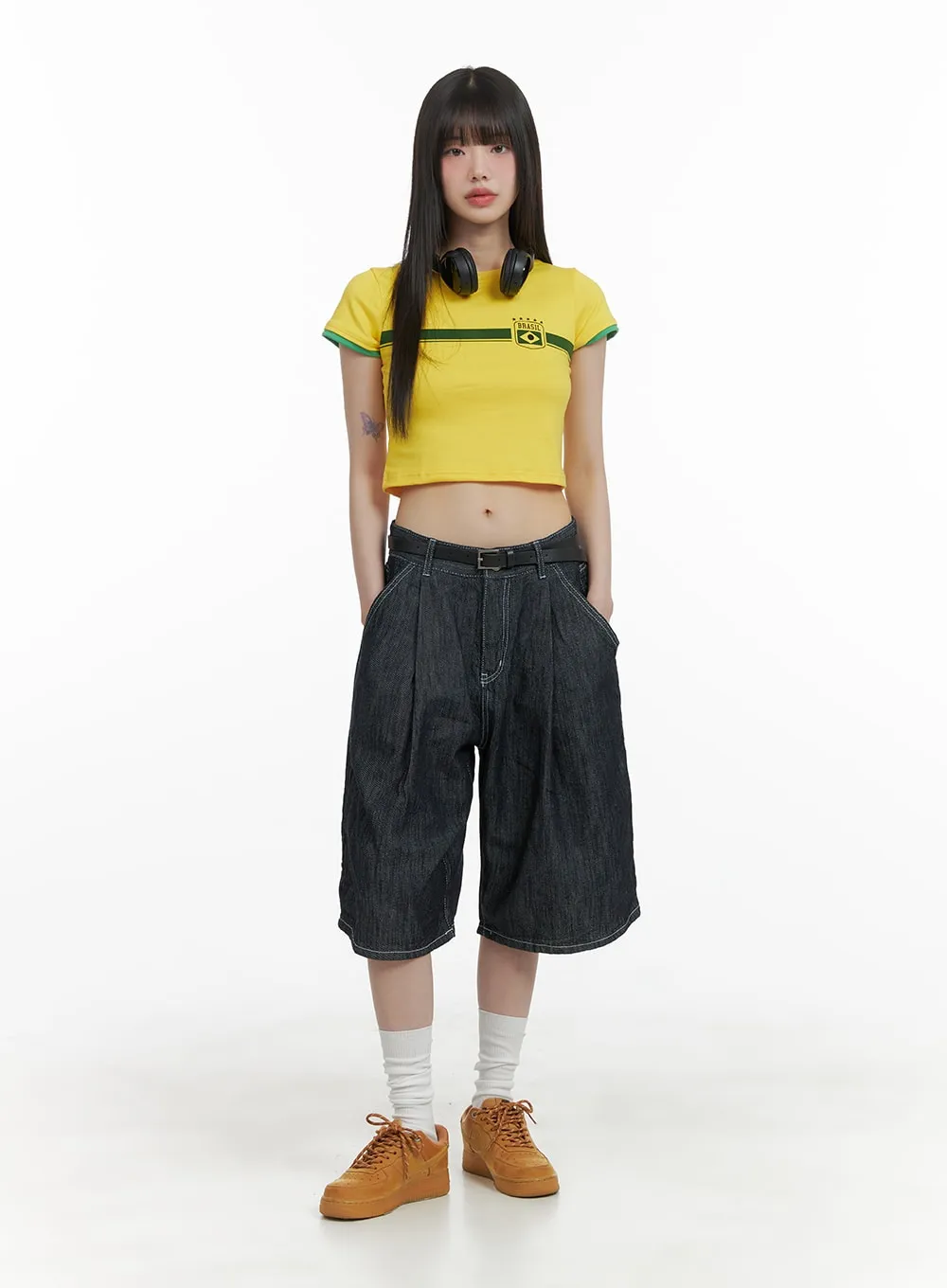 Blokecore Graphic Crop Tee CA419 sold by Lewkin product image thumbnail 2