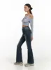 Washed Denim Slim Fit Bootcut Jeans CY402 sold by Lewkin