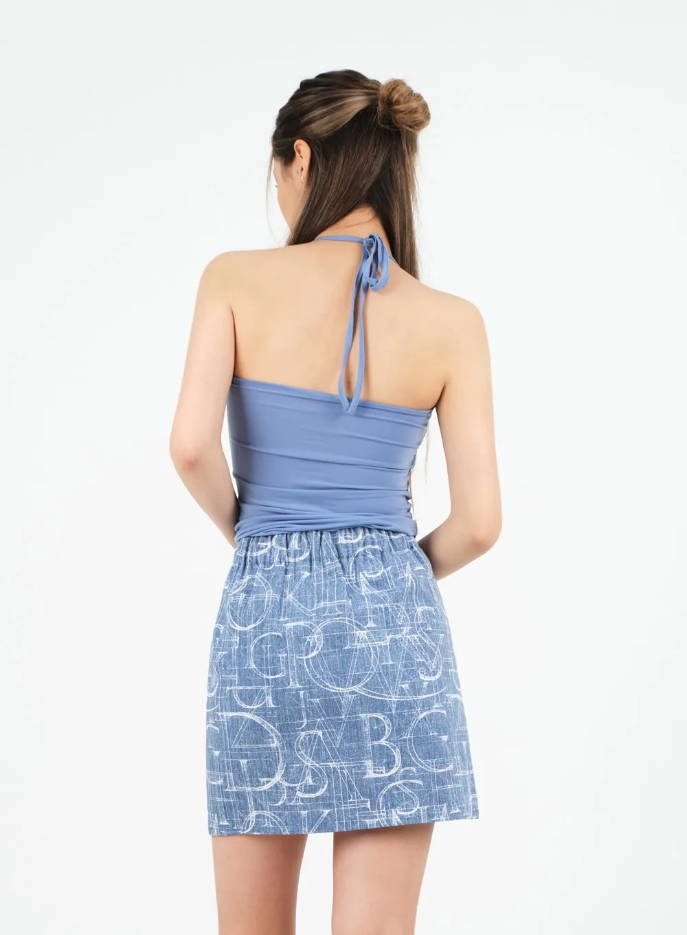 Halterneck Shirred Top with Padding CM9 sold by Lewkin product image thumbnail 5