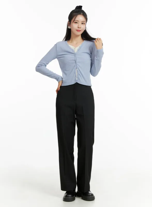 Basic Tailored Pants OF415 sold by Lewkin