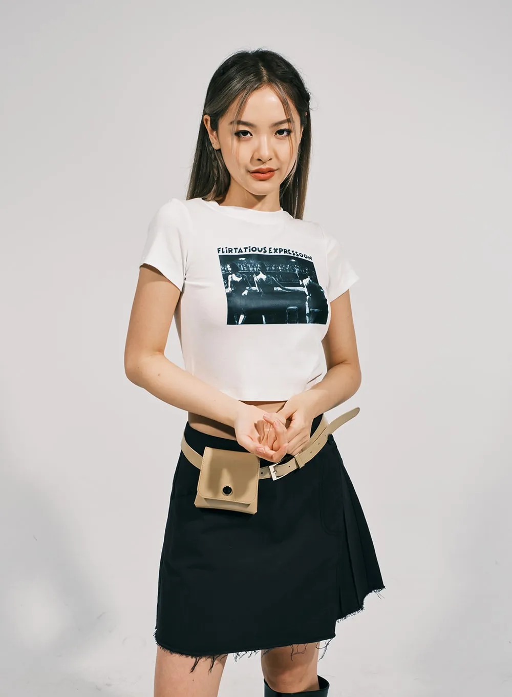 Expression Graphic Crop Tee CJ02 sold by Lewkin product image thumbnail 5