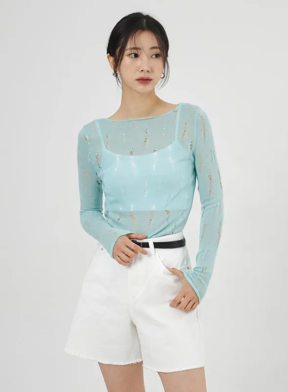 Wide Leg Shorts OA307 sold by Lewkin