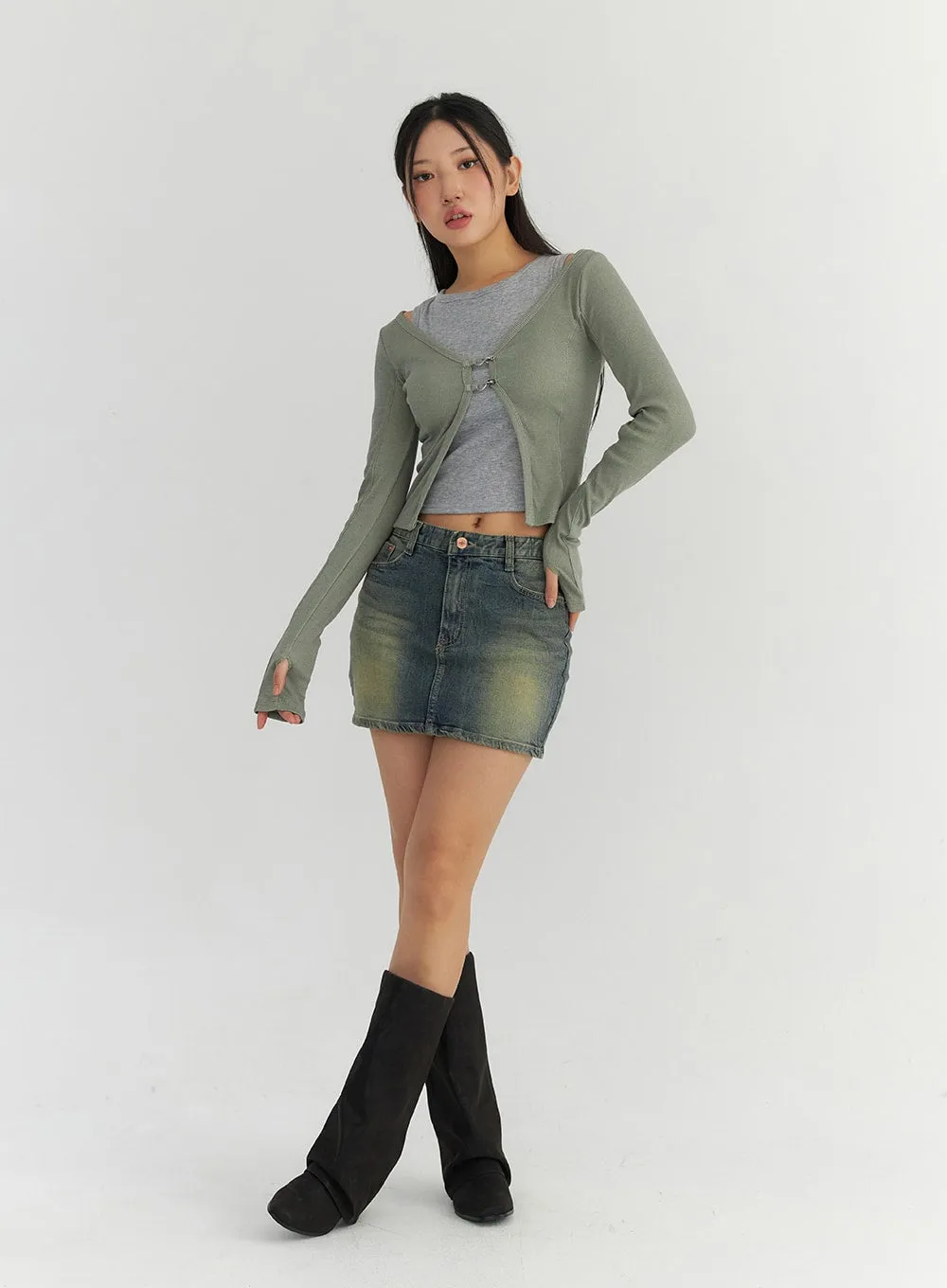 Rouched Faux Leather Boots CO304 sold by Lewkin product image thumbnail 5