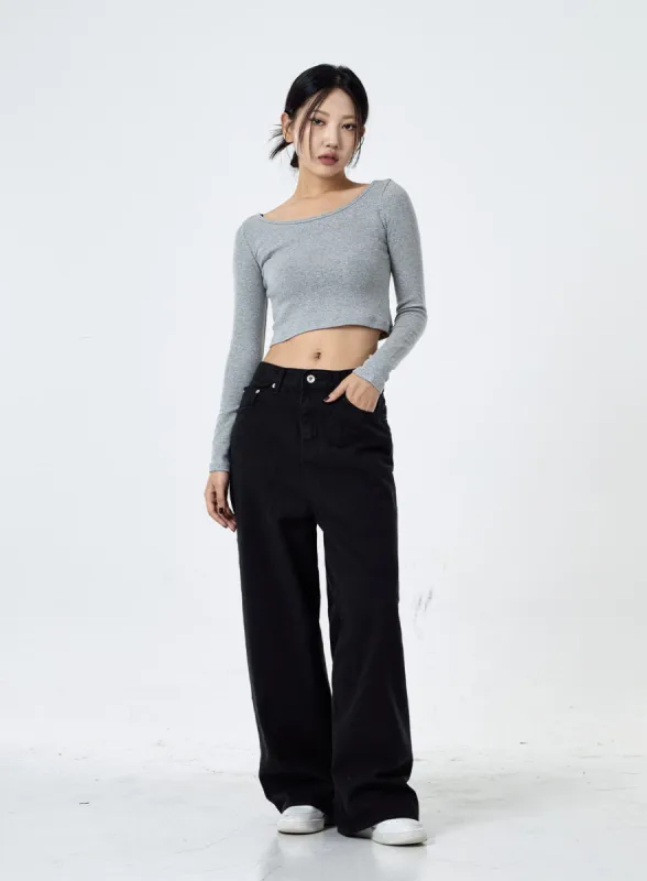 Daily Wide Leg Cotton Pants CG30 sold by Lewkin