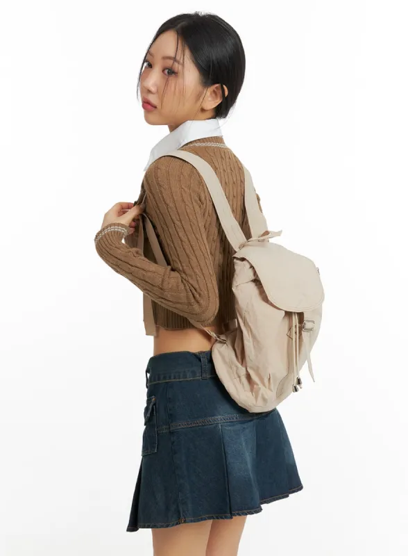 Nylon Buckle Backpack CF426 sold by Lewkin