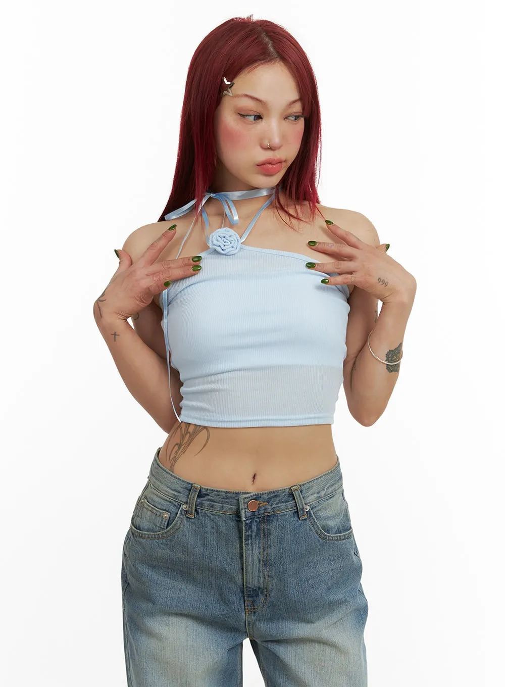 Rosie Strap Tube Top CY429 sold by Lewkin