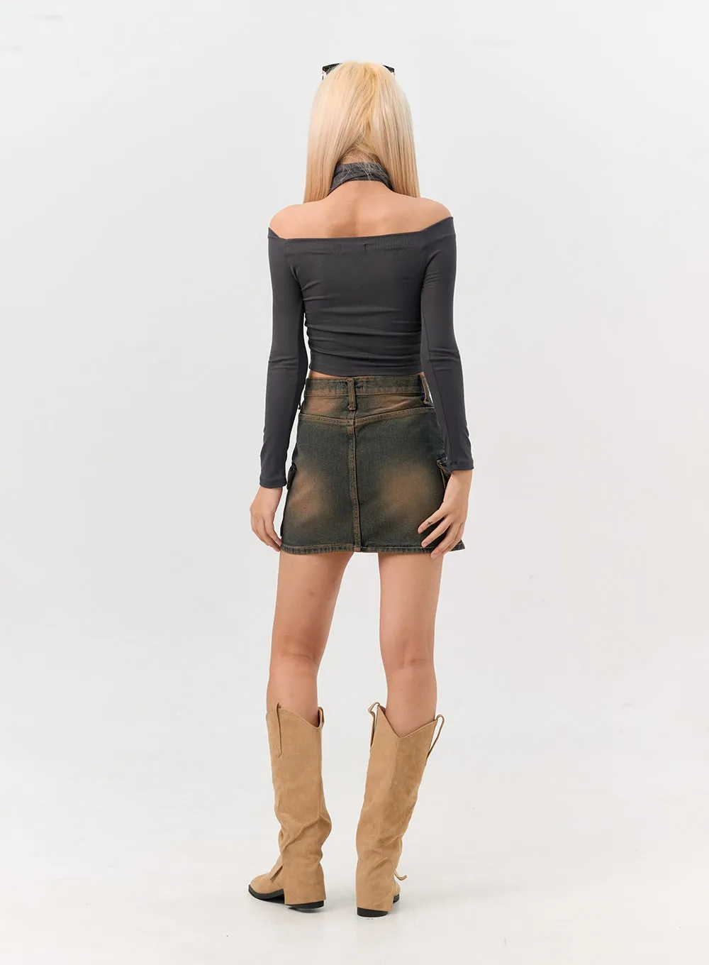 Chic Cargo Mini Skirt IN301 sold by Lewkin product image thumbnail 5