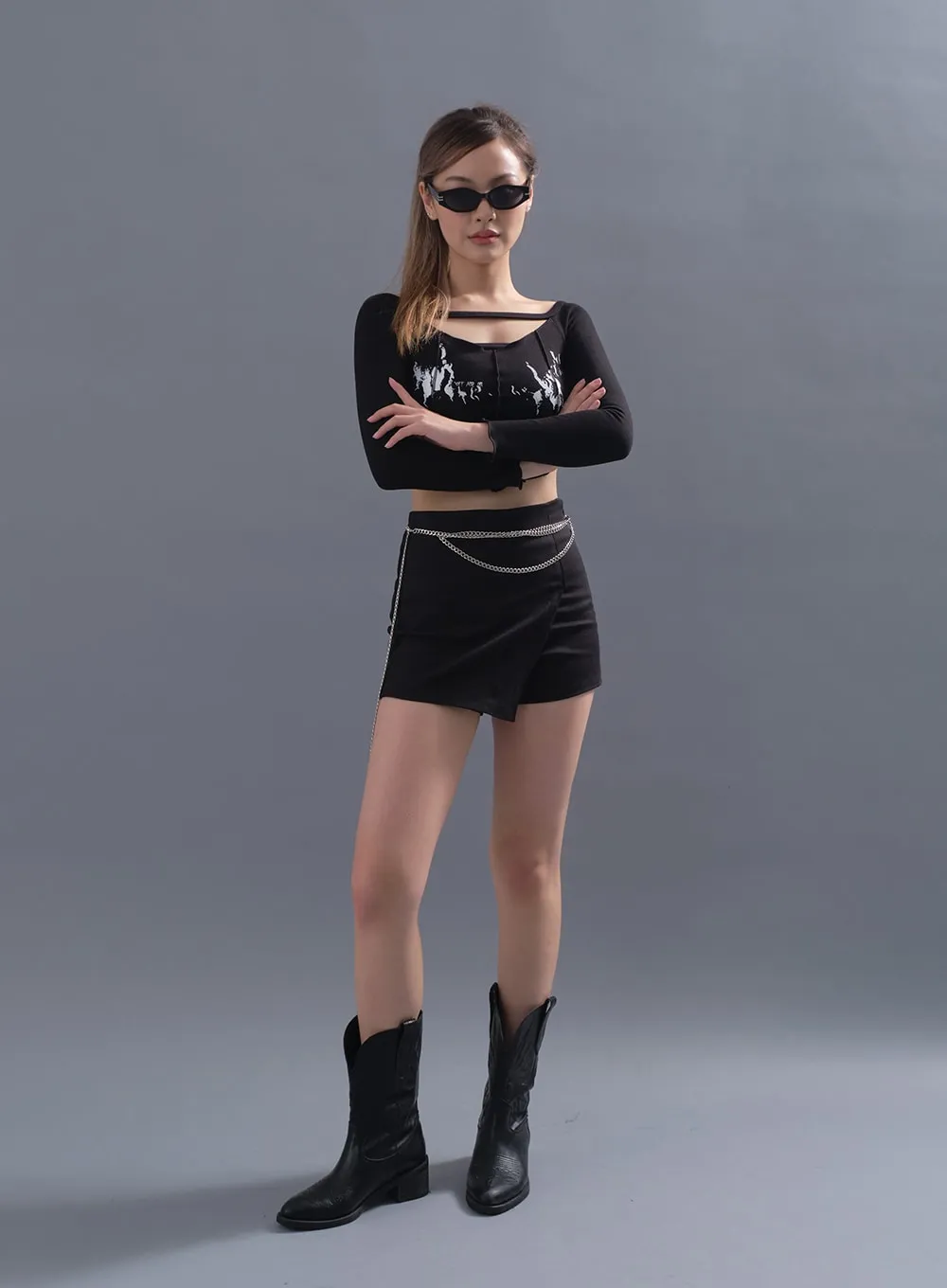 Wrap Style Mini Skirt Pants CM11 sold by Lewkin product image thumbnail 4