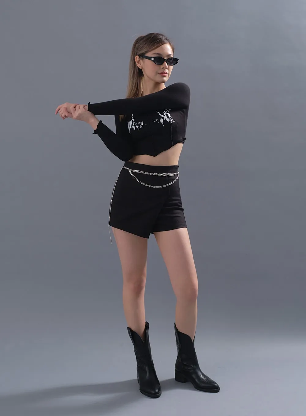 Wrap Style Mini Skirt Pants CM11 sold by Lewkin product image thumbnail 5