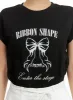 Ribbon Graphic Top OU411 sold by Lewkin